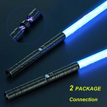 

Lightsaber Alloy Rechargeable Cosplay 7 RGB 2 pcs Connectable 2-in-1 Color Advanced Hilt 3 Sound Model