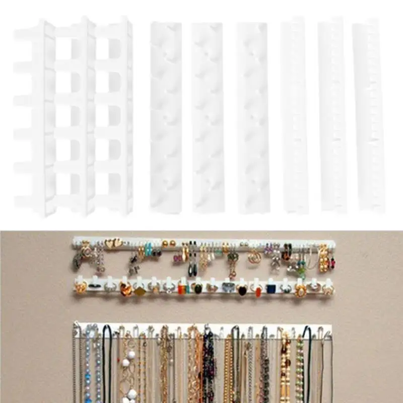 9PCS Adhesive Jewelry Organizer Storage Hook Necklace Wall Hanging Hanger * 