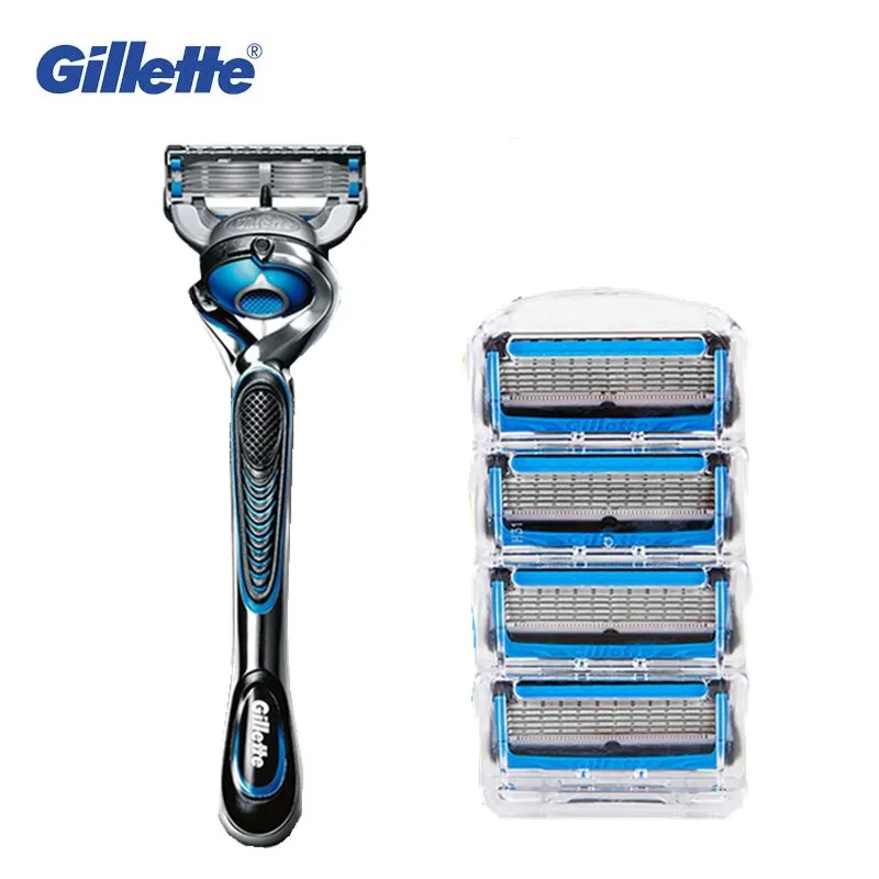 

Razor Gillette Fusion ProShield Cool FlexBal 5 Layer Shaver Razors Machine for Shaving + 5 Replaceable Cassette Fusion Cartridge