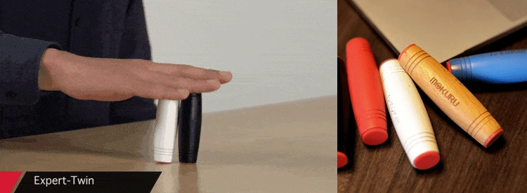 Японский Mokuru Rollver декомпрессионный стержень бук стакан Настольный флип игрушки Настольный фиджет палка снятие стресса фокус антистресс