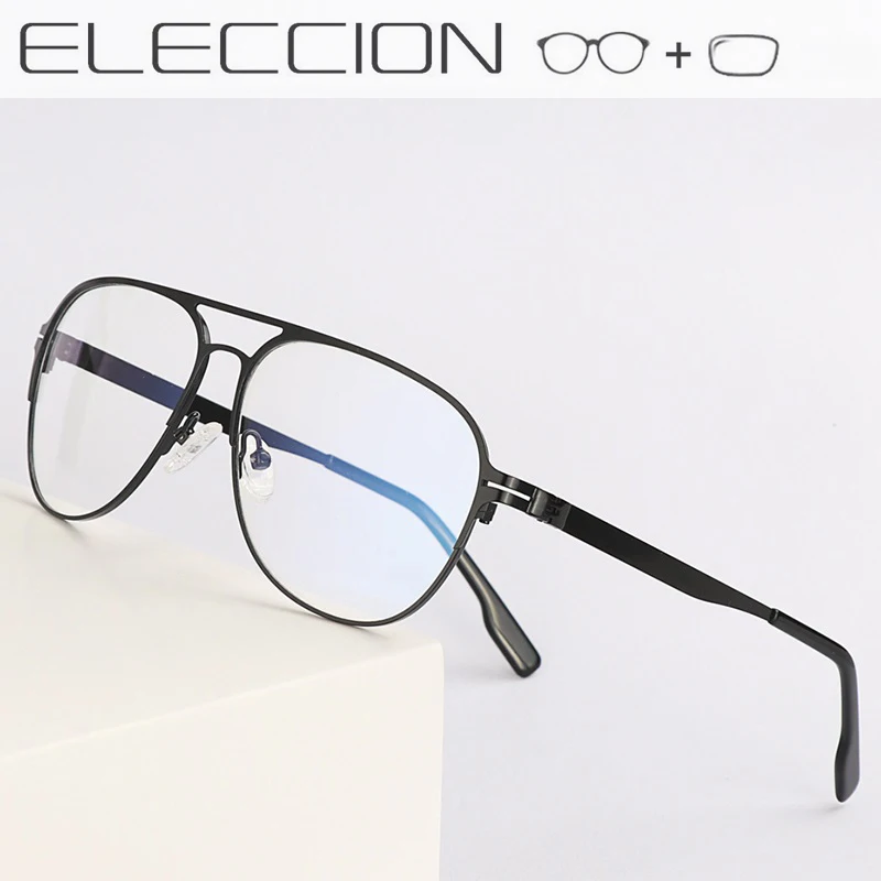 

ELECCION Aviation Eyewear Frame Hyperopia Myopia Optical Glasses with Prescription 2020 NEW Full Frame Man's Eyeglasses