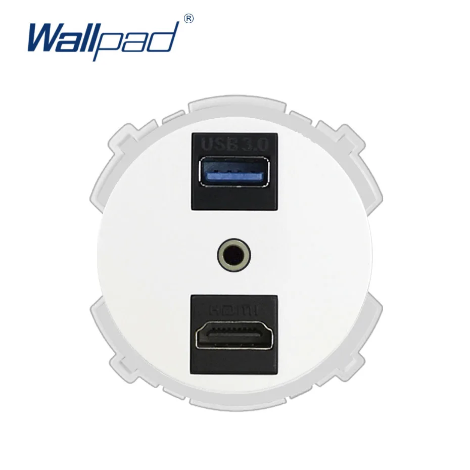 Настенная аудиорозетка Wallpad HDMI USB 3 0 функциональная клавиша только для передачи
