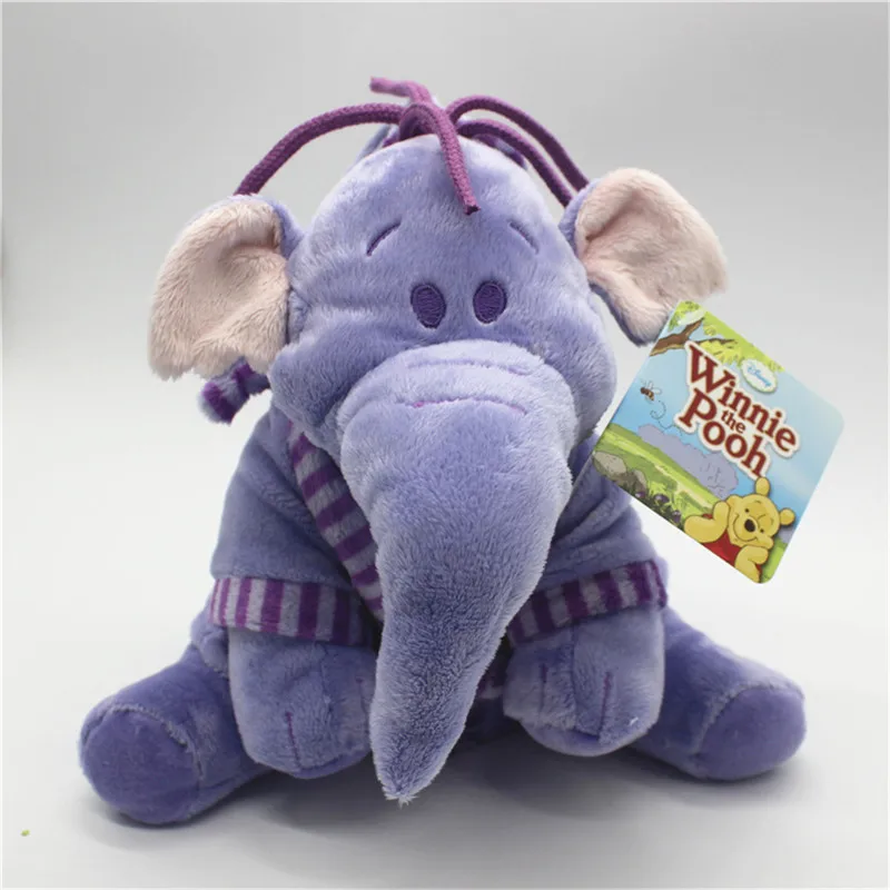 1 шт. 22 см Tigger Eeyore поросенок друзья Lumpy Heffalump плюшевые куклы милые мягкие животные фиолетовый слон плюшевые игрушки