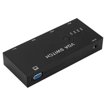 

VGA Switcher 4 PC to 1 Monitor VGA Switch Box Video Converter