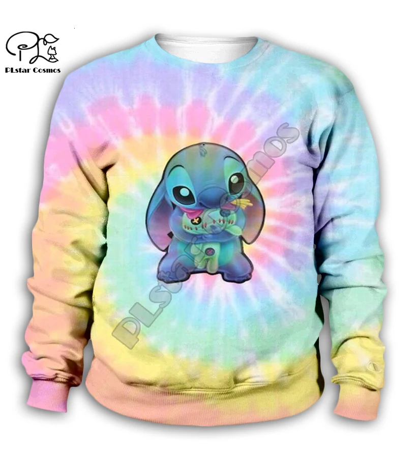 Anime boy girl clothing Lilo Stitch 3d print Kids Cartoon Hoodies/zipper/sweatshirt pant kawaii child colorful set
