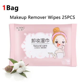 

25Pcs/bag Makeup Remover Wet Wipes Non-Woven Cotton Deep Clean Easy To Carry Face Make Up Clean Tools Skin Care Cosmetic 2020