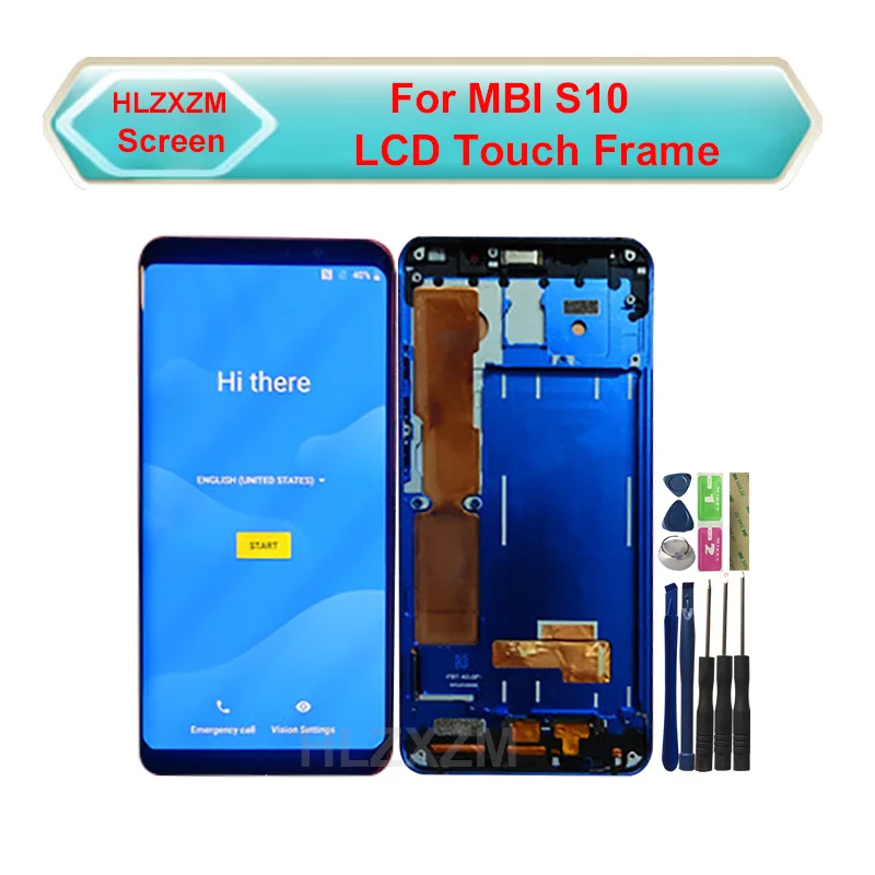 For MBI S10 LCD Diplay With Touch Screen Frame Digitizer Assembly Replacement Tools | Мобильные телефоны и аксессуары