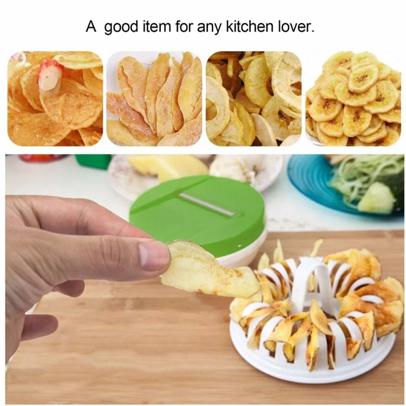 Diy Микроволновая печь, запеченные картофельные чипсы, домашнее устройство, устройство для нарезки фруктов, фильтр, кухонный инструмент для фруктов и овощей