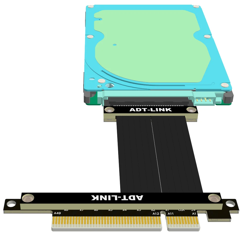 Relação a Pci-e 4.0 x8 Sff8639 Nvme Pcie Cabo de Transferência de Dados da Extensão Gen4 64g Bps u2 da Cabos de computador e conectores - Imagem 6