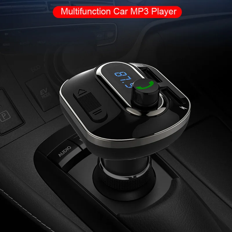 Новинка T19 Автомобильный Bluetooth Handsfree телефон автомобильное зарядное устройство Автомобильный Bluetooth MP3 плеер Авто аксессуары XC-122