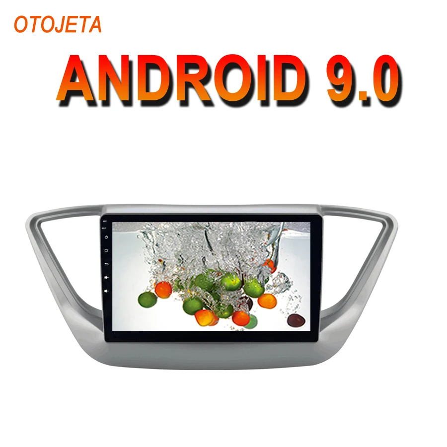 OTOJETA Android 9,0 2.5D экран автомобиля радио плеер для hyundai Accent верна Солярис 2016 2017 Мультимедиа Стерео gps магнитофон