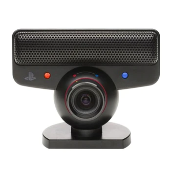 

High Definition Portable Gaming Move With Microphone Plastic Motion Sensor Durable Eye Camera Black Voice Commands Accessories
