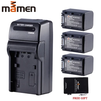 

Mamen 3pcs NP-FV70 NP FV70 NPFV70 Replacement Digital Li Battery Pack + Single Charger For Sony HDR-CX230 CX150E CX170 CX300 Z1