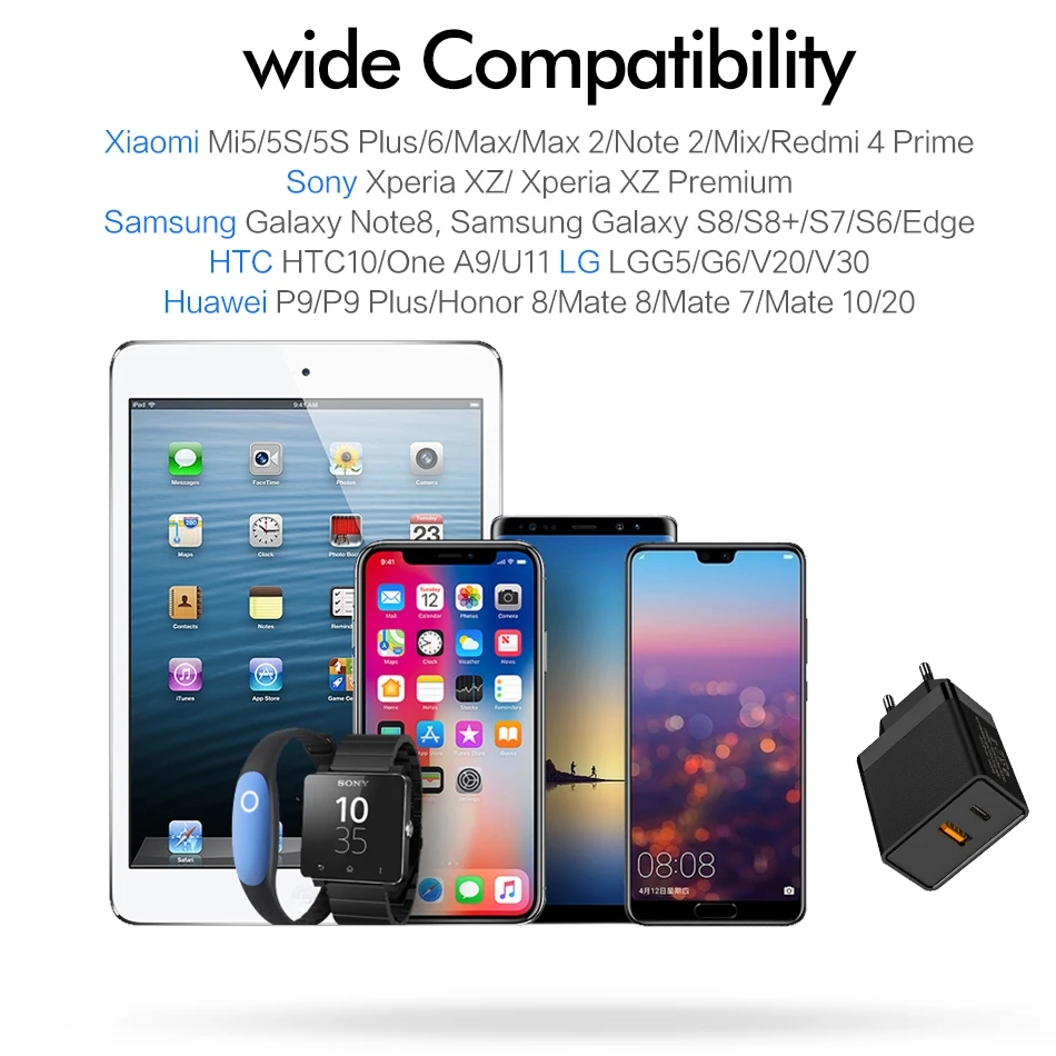 ROCK Quick Charge 3,0 USB зарядное устройство type C QC 3,0 Быстрая зарядка для iPhone 11 Pro Max samsung S10 Plus настенное быстрое зарядное устройство для телефона