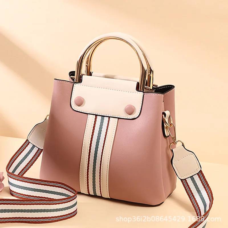 

Small Bag Women's 2019 New Style Fashion Three Layer Contrast Color Korean-style One-Shoulder Handbag Fashion Simple Versatile S