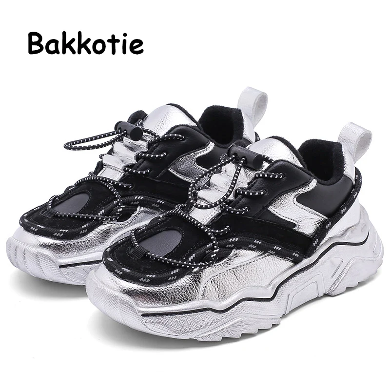 Bakkotie/Новинка года; спортивная обувь для детей; теплые зимние меховые кроссовки для девочек; модные мягкие повседневные кроссовки для детей