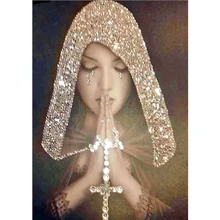  Diamond Painting 5D DIY Girl Prayer Square Round Rhinestone Embroidery Handmade Gift Mosaic Cross Stitch Home Decoration 