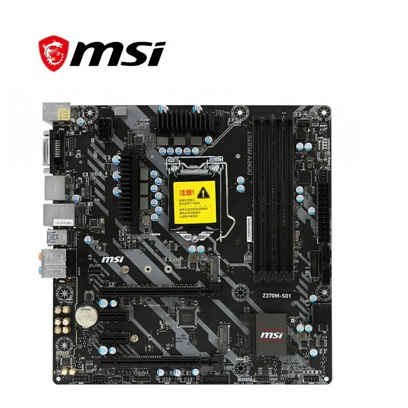 Материнская плата для MSI Z370M S01 TOMAHAWK GAMING PRO LGA 1151 DDR4 Intel Z370 настольная материнская PCI E