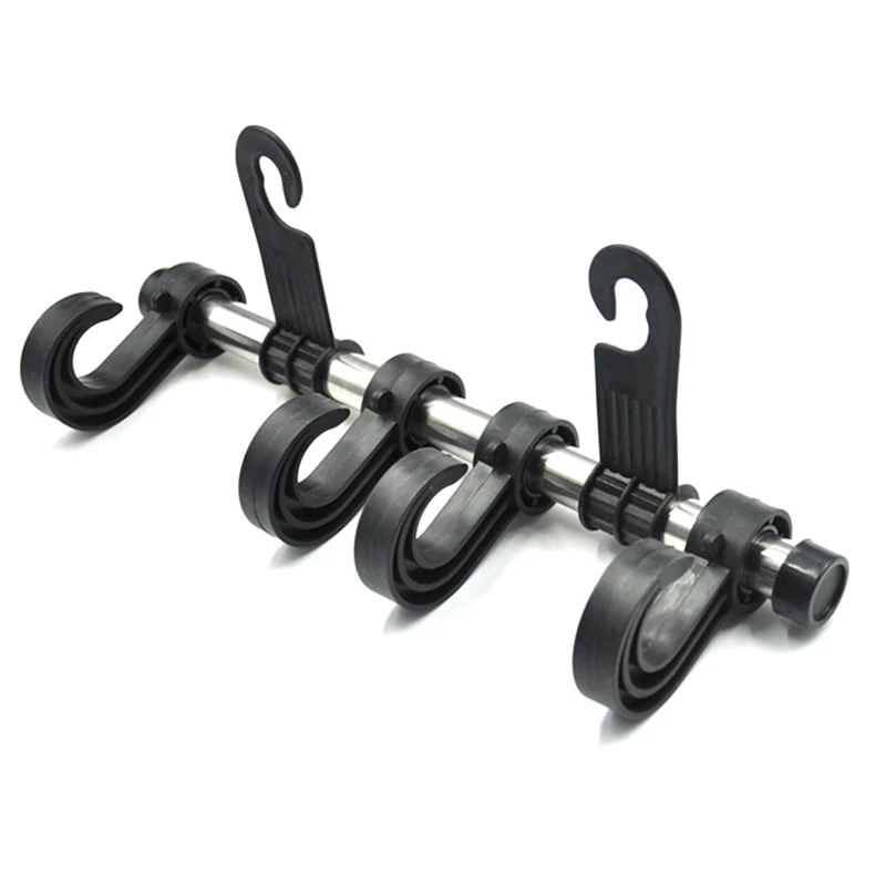 Practical Lengthen 4 hooks Car Vehicle Back Seat Headrest Organizer Hanger Storage Hook for Groceries Bag Handbag Durable