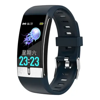 

New E66 Smart Bracelet Body Temperature Heart Rate Blood Pressure Health Monitor Adult Waterproof Smart Watch For IOS Android