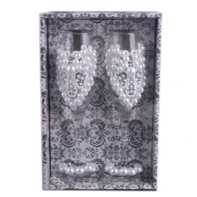 Комплект из 2 предметов, свадебные стеклянные креативные хрустальные свадебные бокалы для шампанского, платье в форме сердца, Кубок, красный бокал для вина, кружка Свадебные украшения