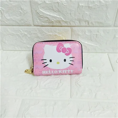 Черный HELLO KITTY мультяшный модный студенческий кошелек, Дамский милый персональный Кошелек для монет, для мальчиков и девочек, милый из Жестяного материала, сумка для монет - Цвет: Черный