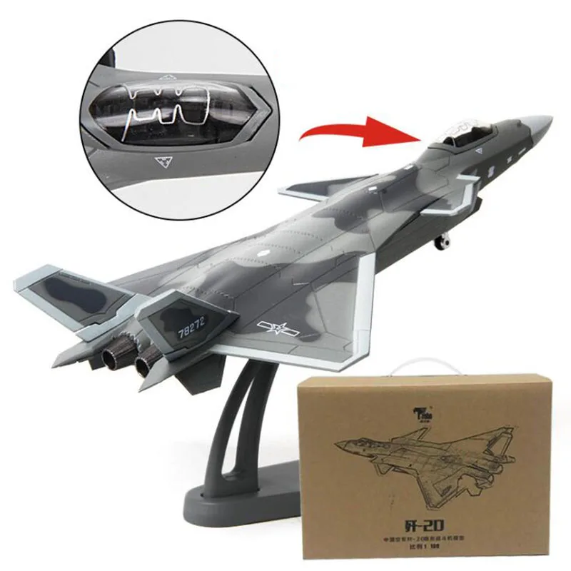 21 см 1/100 весы воздушная почта Китая(China Air Force J-20 парад версия металлического сплава Истребитель Самолет Модель для взрослых и детей игрушки Дисплей Показать
