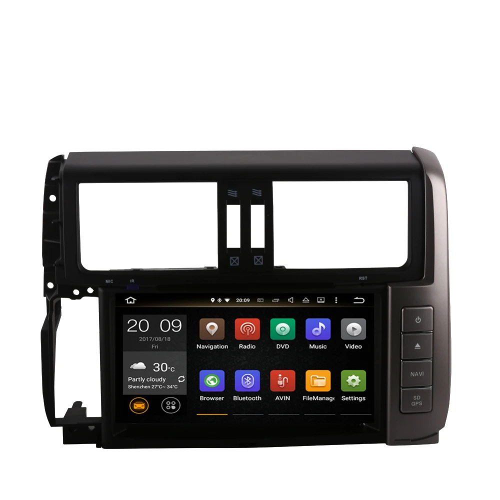 8 &quotAndroid 10 0 Автомобильный GPS-навигатор мультимедийный DVD-плеер для Toyota Prado/Prado 150