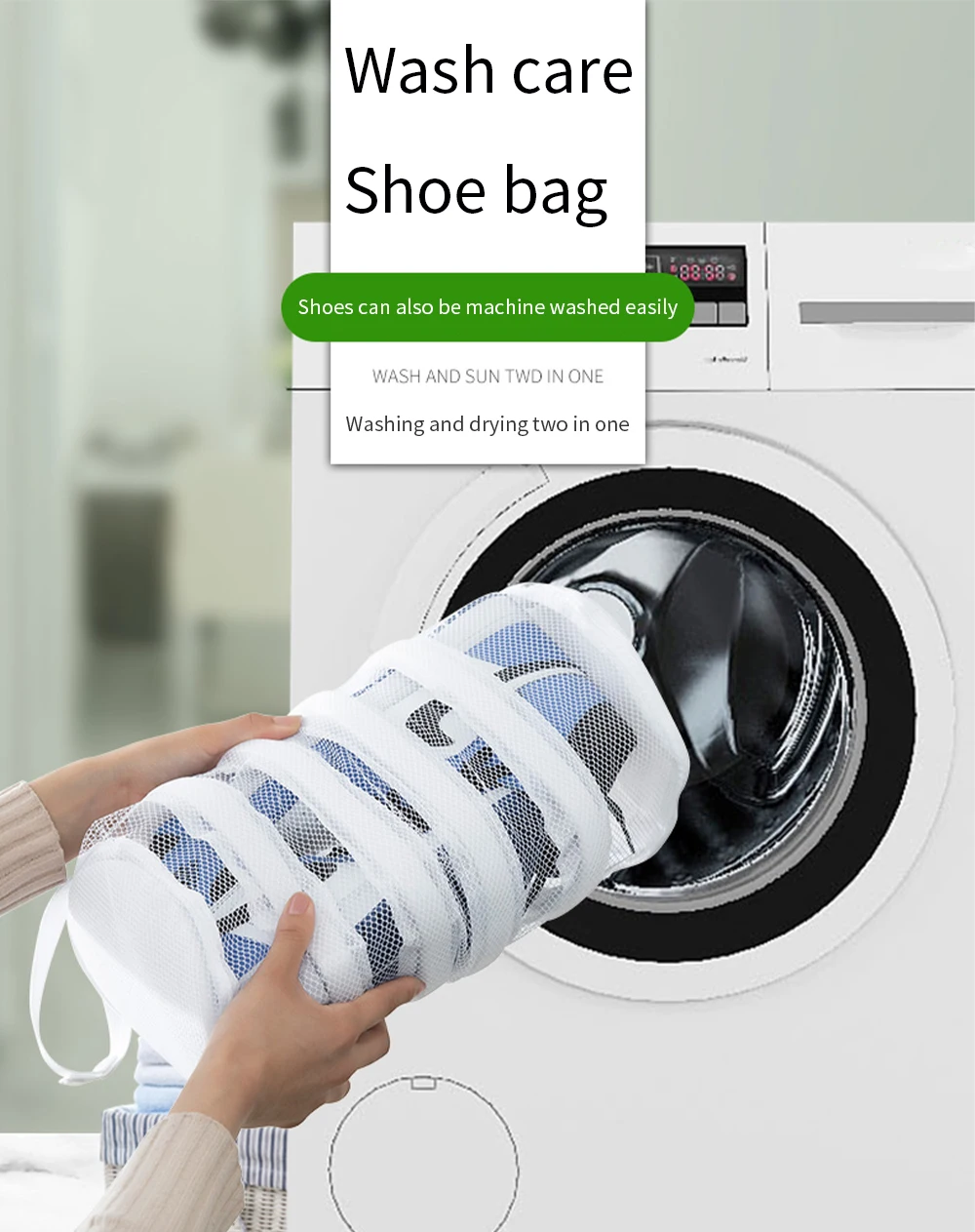 Lot De 2 Sacs De Lavage Pour Chaussures HWJPDMBD - Protection Machine à Laver, Jaunes