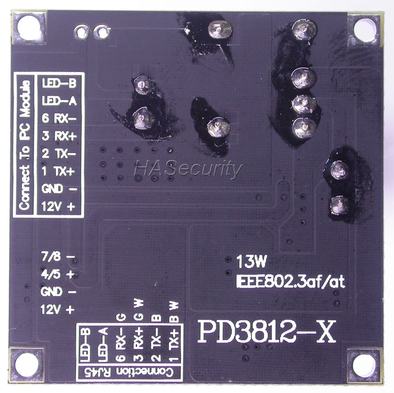 POE сплиттер питания по Ethernet Регулятор модуль Плата вход DC48V/выход DC12V 1.0A конец-Span+ Mid-Span сплиттер IEEE802.3af