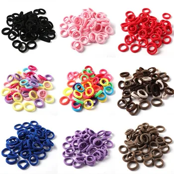 

50PCS/Set 3CM Colorful Ring Elastic Hair Bands Hair Accessories For Girls Rubber Bands Ponytail Holder Scrunchies Kids Headbands