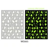 Halloween Series Nail Sticker Collection Skull Head Night Glowing Ghost Bat Nail Slider 10PCS 6