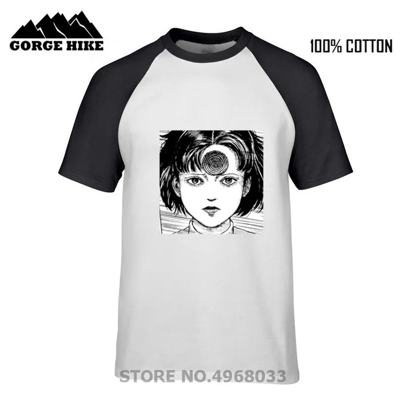 Rare Junji Ito Collections Horror Dark Gothic Punk T-shirt Vortex Uzumaki Unisex 