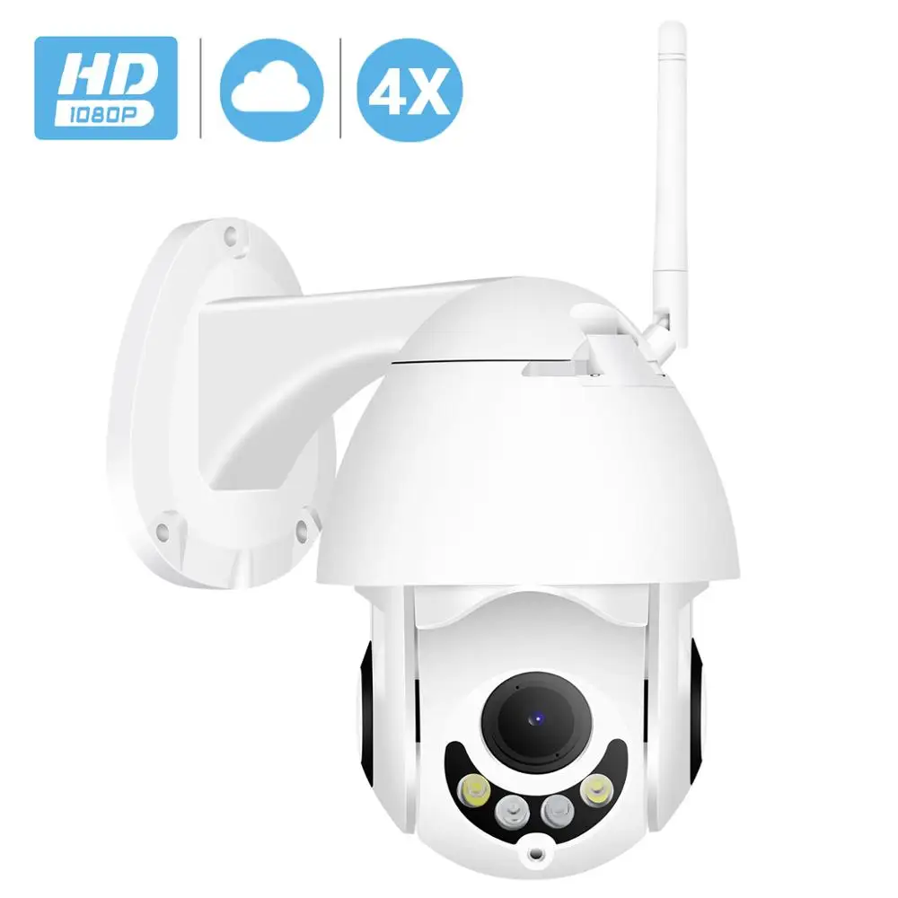 Wifi камера наружная PTZ IP камера 1080p скорость купольная CCTV Камера Безопасности s wifi Внешняя 2MP ИК домашняя двухсторонняя аудио PTZ CCTV