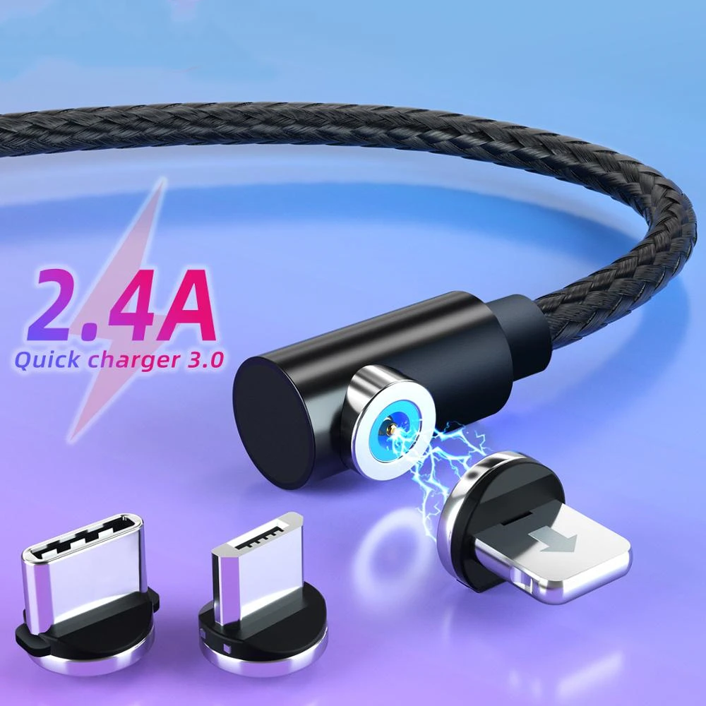 Магнитный кабель Micro USB Type c для зарядки iPhone 11 X Samsung зарядный адаптер C мобильный
