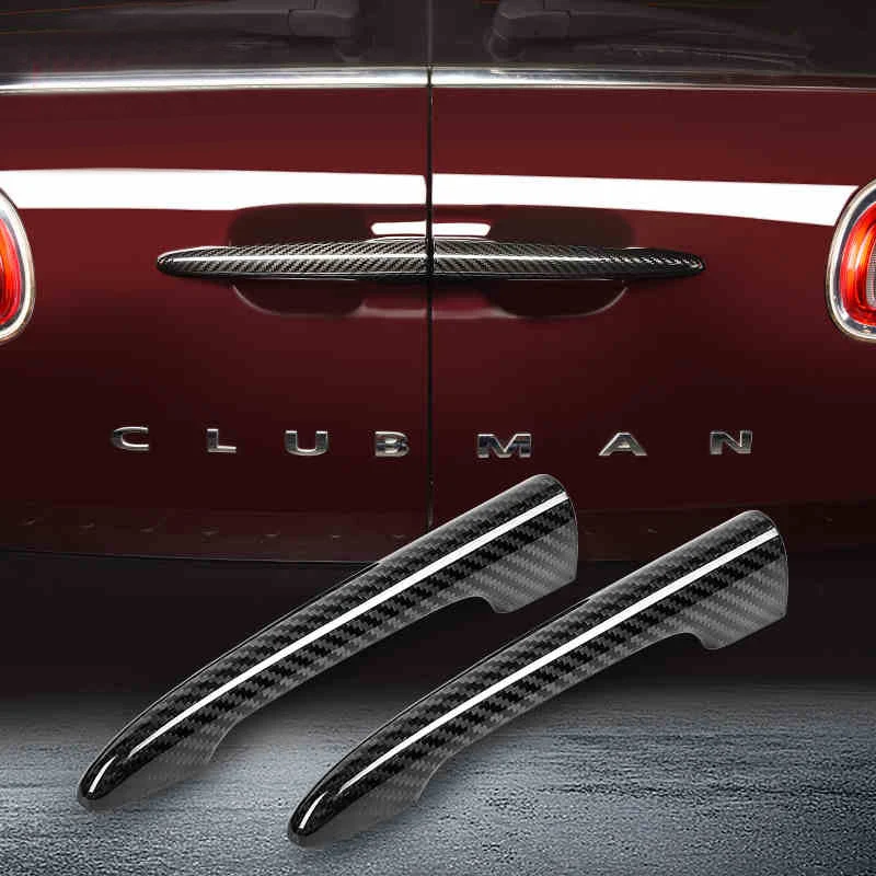 

Car trunk carbon fiber tailgate handle shell decorative sticker For BMW MINI Cooper JCW F54 Clubman Car Exterior accessories