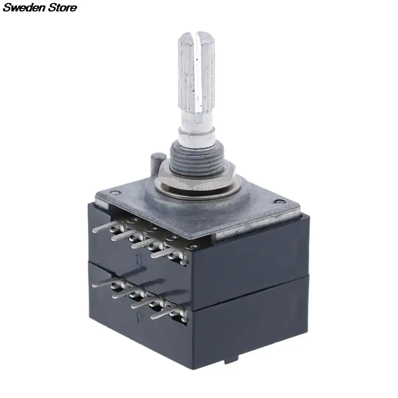 Rotary Potentiometer 1Pc Potentiometer 250K Log Alps Audio Amp Volume Control Pot Stereo W Loudness