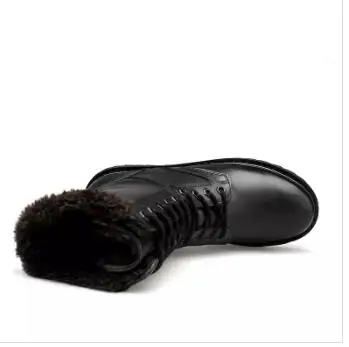Мужские ботинки унисекс из высококачественной натуральной кожи; сезон осень; зимние водонепроницаемые ботильоны в байкерском стиле; уличные рабочие ботинки; мужская обувь