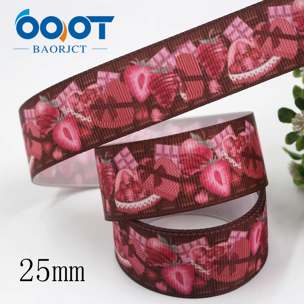 OOOT BAORJCT I-191211-2697, 25 мм, 10 ярдов мультфильм термотрансферные печатные корсажные ленты, лук кепки DIY аксессуары украшения - Цвет: I-191211-2700