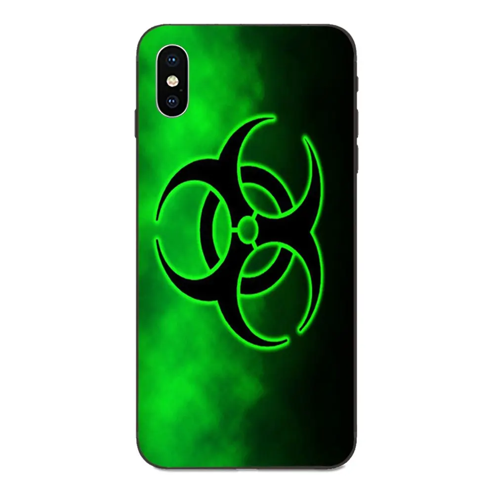 as picture Для красный логотип Biohazard простой телефонные чехлы для Samsung Galaxy A3 A5 A6 A6s A7 A8 A9 A10 A20E A30 A40 A50 A60 A70 звезды плюс - Цвет: as picture
