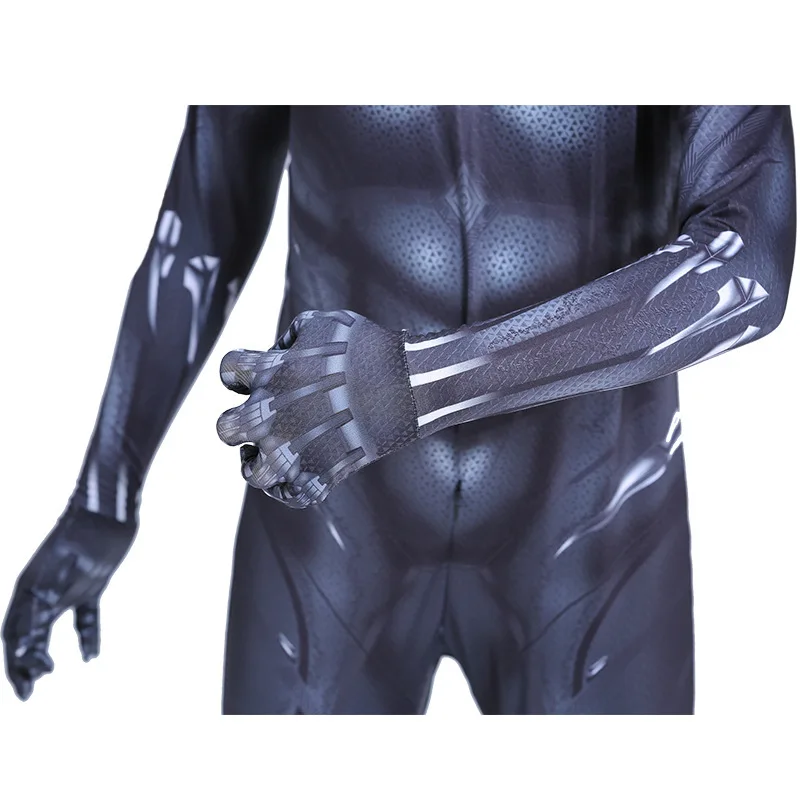 Черная пантера одежда Мстители 3 Tichala 3D колготки взрослый костюм на Хэллоуин костюм для взрослых детей
