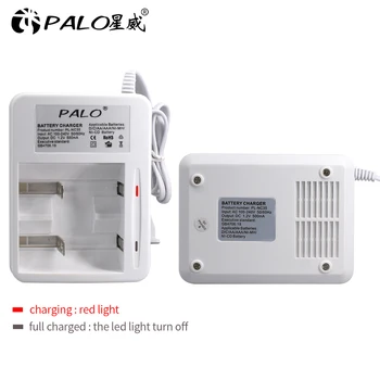 

PALO LED display Smart battery Charger for AA AAA SC C D Size Rechargeable Battery 1.2V Ni-MH Ni-CD Fast Charger