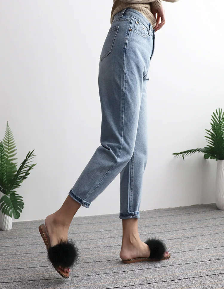 Boyfriend jeans for women mom high waisted moms woman mujer vintage jean femme loose ladies harem denim pants trousers tejanos