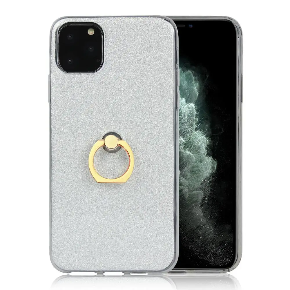 Бежевый 20 шт./лот блестящее кольцо корпус фары жесткий чехол для iphone 5 6 7 8 X XS XR XS Max 6 7 8 plus 11 Pro Max чехол-подставка - Цвет: Бежевый