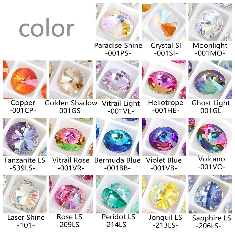 Round Loose Rhinestones 6mm 8mm 10mm 12mm 14mm Glass Rhinestones For Clothing Decoration Crystal DIY 10Pcs clear glass rhinestones,crystal rhinestones,glass rhinestones,glass crystals,rhinestone crystals,rhinestone accessories,rhinestones beads