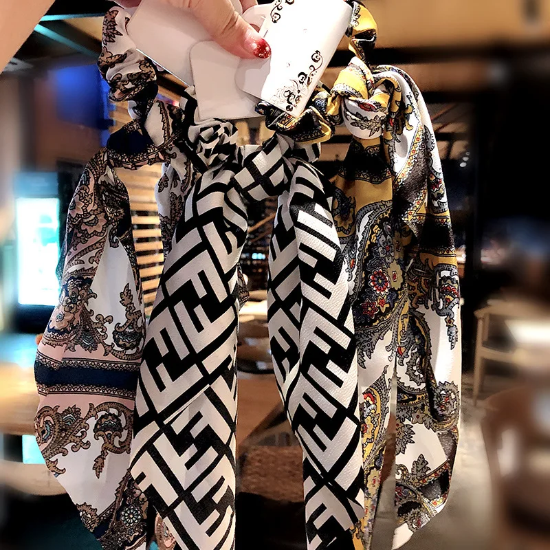 Новые женские модные винтажные аксессуары для волос леопардовая лента с принтом эластичные резинки для волос Национальный стиль зажим для стрижки резинка