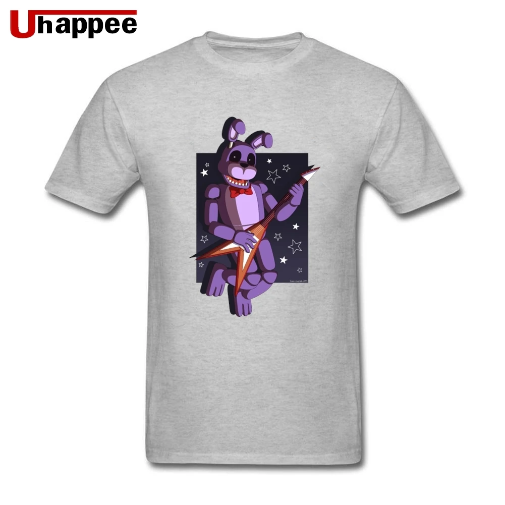 Последние футболки FNAF мужские Slim Fit белый с коротким рукавом личности Рубашки Guy негабаритных официальная одежда