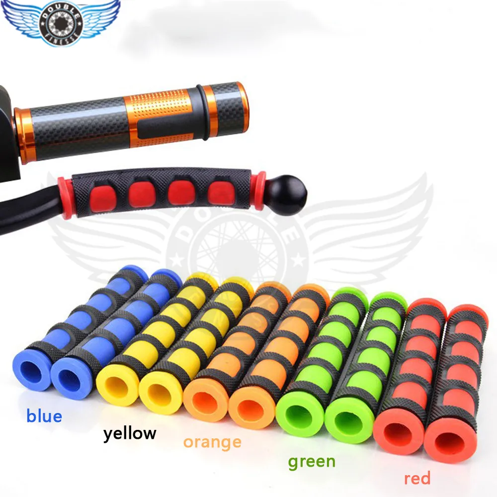 Universal Pair Heavy Duty Motorcycle Handgrip Guard  Motorbike Brake Clutch Lever Cover Handlebar Grips 5 color optional
