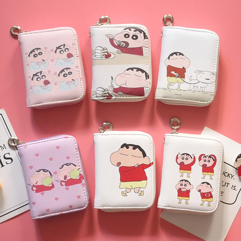 13 Crayon Shinchan портмоне мультфильм аниме женские Девушки короткий кошелек на молнии