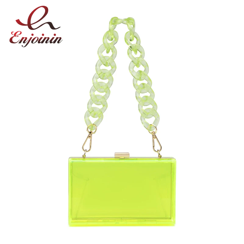 Clear Frame Metal Chain Crossbody Bag, Acrylic Transparent Box Bag Purse,  Fancy Versatile Fashion Shoulder Bag - Temu Philippines